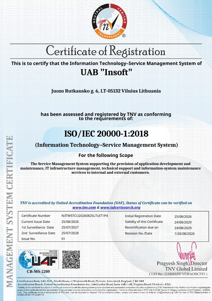 ISO/IEC 20000-1:2018